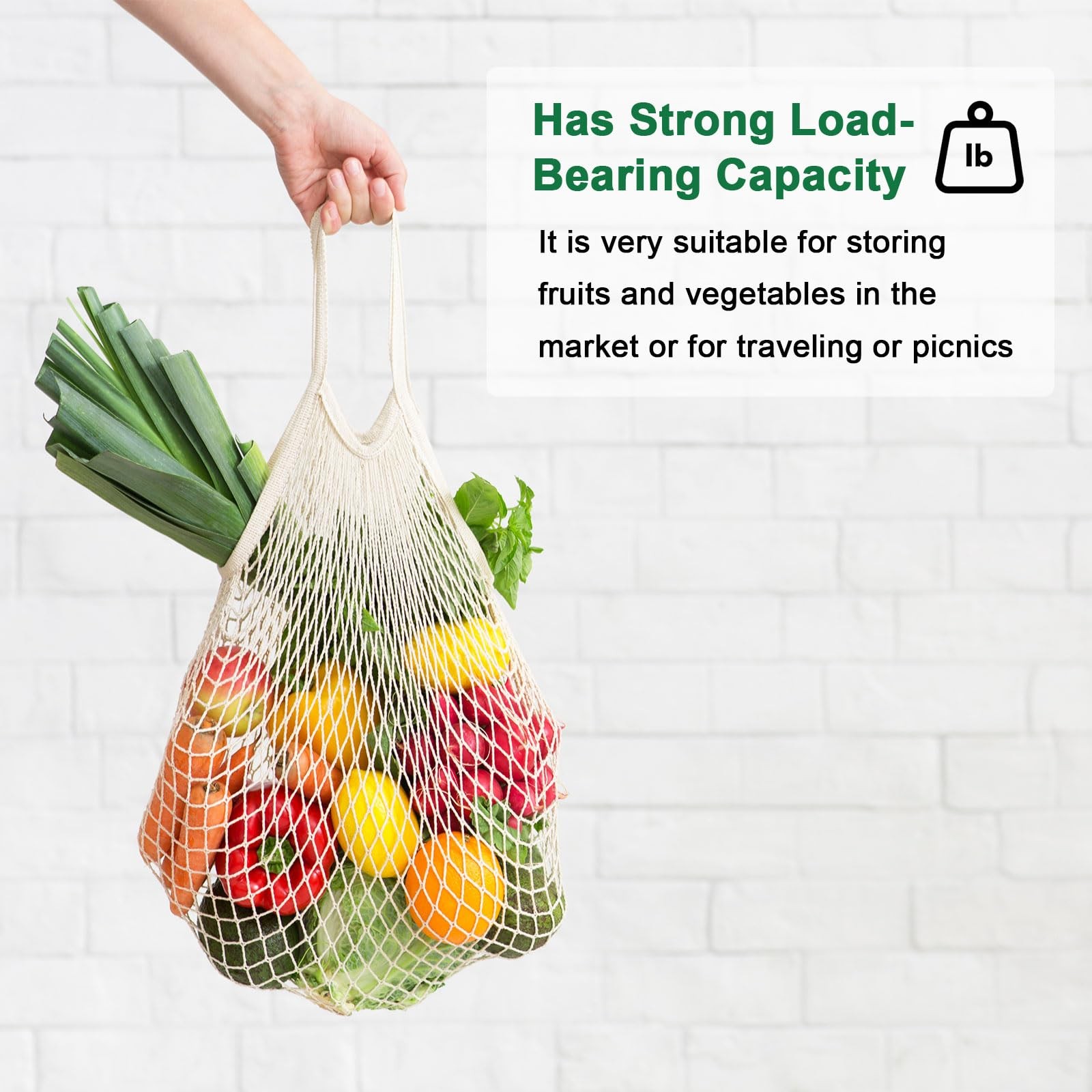 M METERXITY 1-Pack Cotton 48cm x 35cm x 10cm / 19inch x 14inch x 4inch, Green