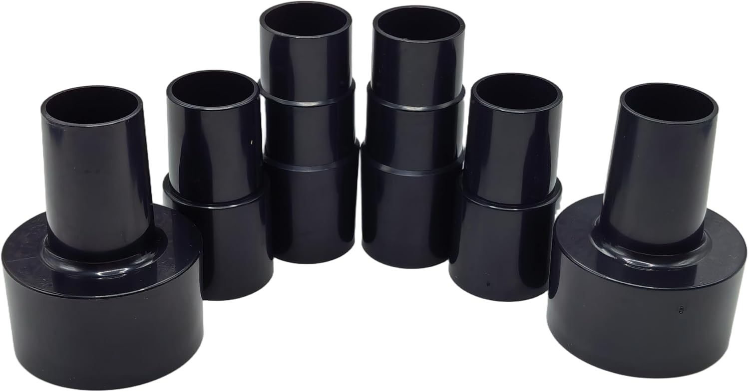 6 Pack Vacuum Hose Adapter Reducer Sturdy plastic adapters fit home shop