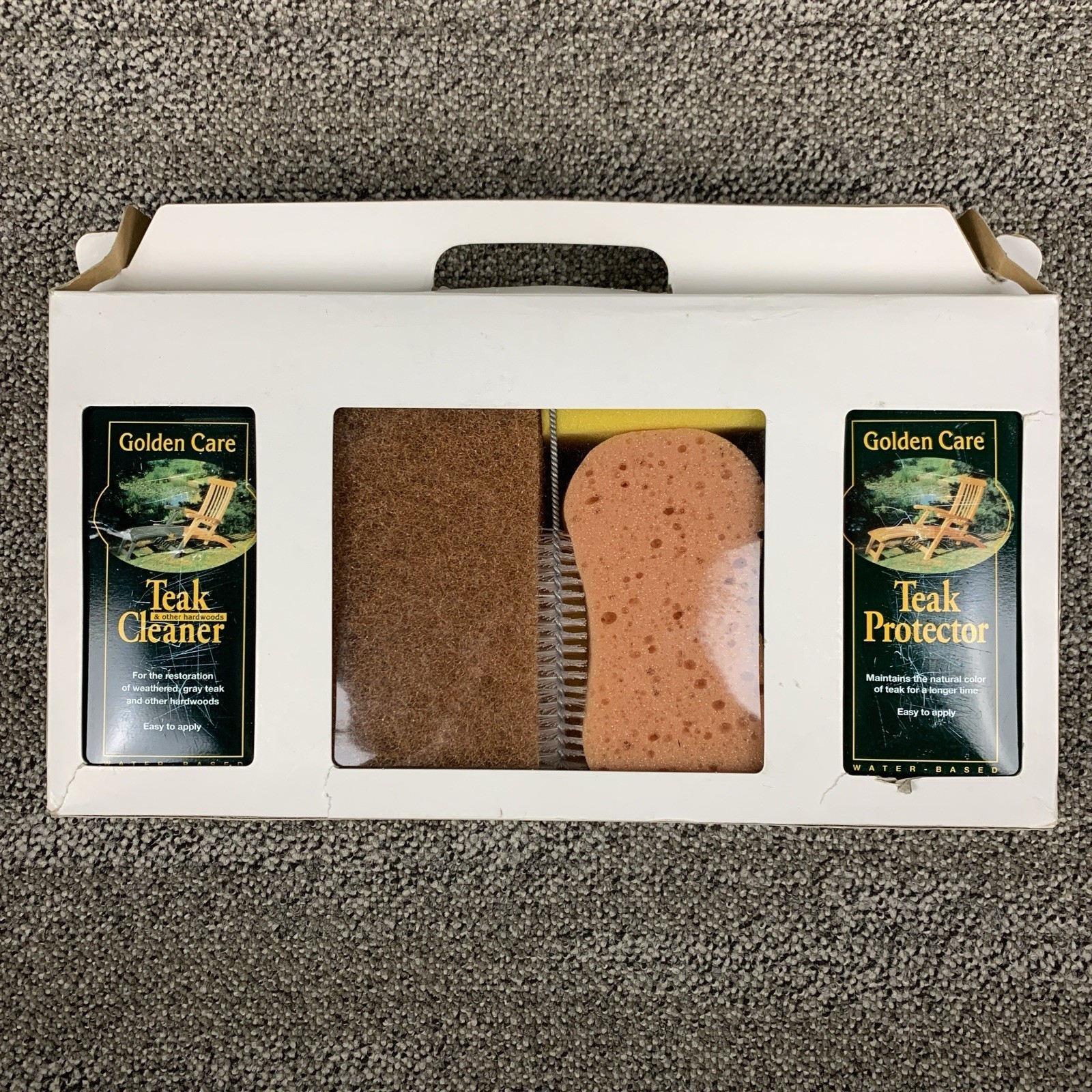 Golden Care Hardwood Teak Care Kit 34oz Clean And Protect 3 In 1 Set New In Box