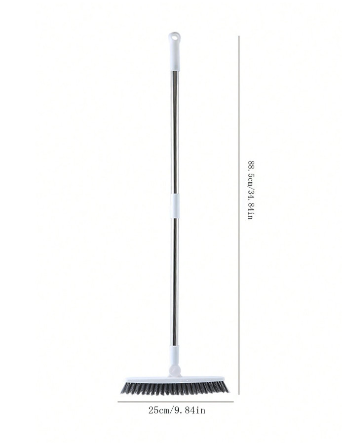 1 pc Long Handle Floor Brush 34.8″ Hard Bristle Crevice Cleaner for Home Use