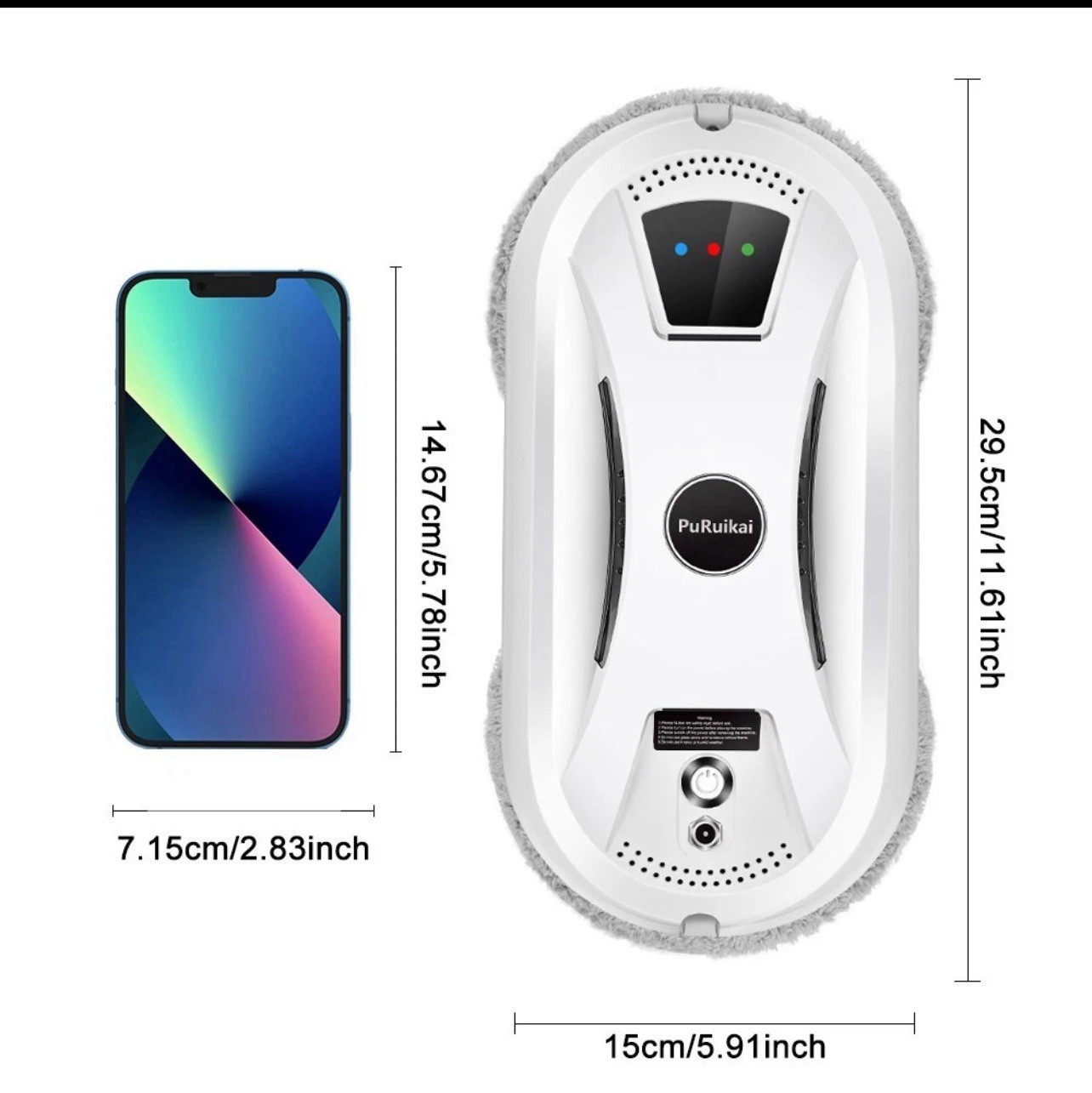 Smart Window Cleaning Robot, Remote Control Glass Cleaner, One-Button Operation