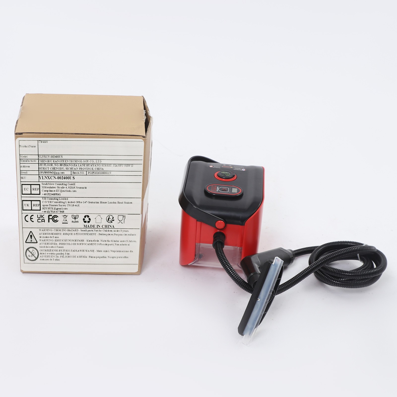 Handheld Steam Cleaner, 4.5 Bar Steam Cleaner for Countertops, Walls, Glasses