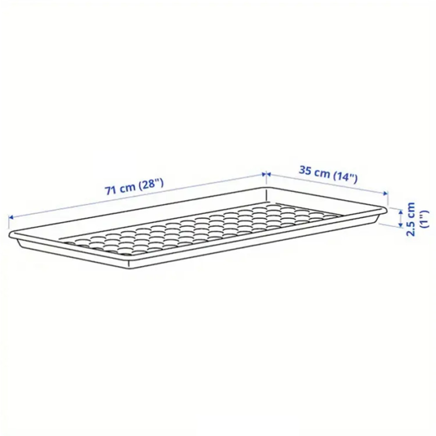 3 Pack Large Waterproof Boot Trays Plastic Shoe Mats Entryway Outdoor Indoor