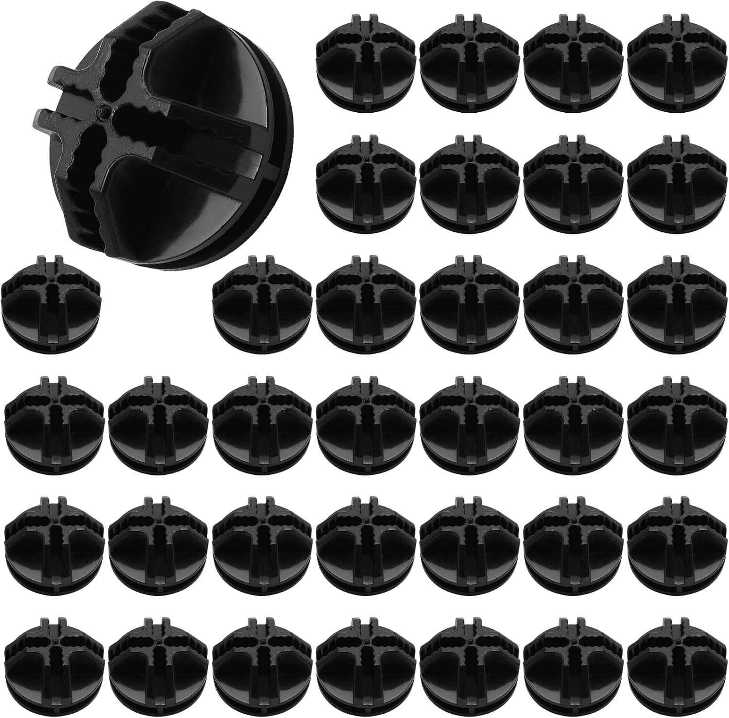 Litoexpe 36 Pcs Wire Cube Plastic Connectors for Cube Storage, Black