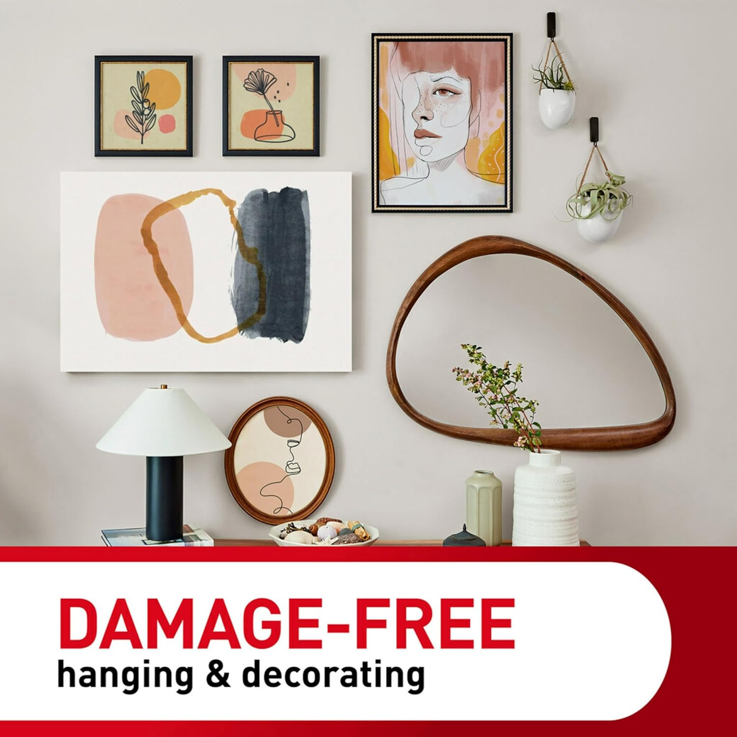 Command 8 Lb Jumbo Universal Picture Hanger, 3 Frame Hangers and 8 Command Strip