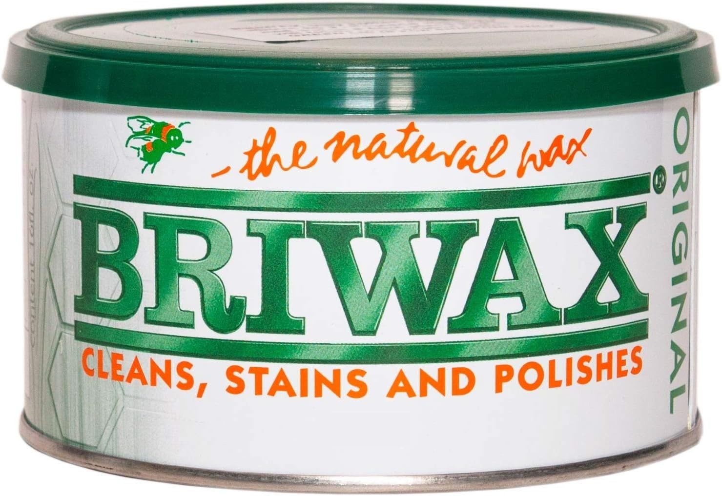 Briwax (Dark Brown) Furniture Wax, Cleans, Stains, and Polishes. Dented Can