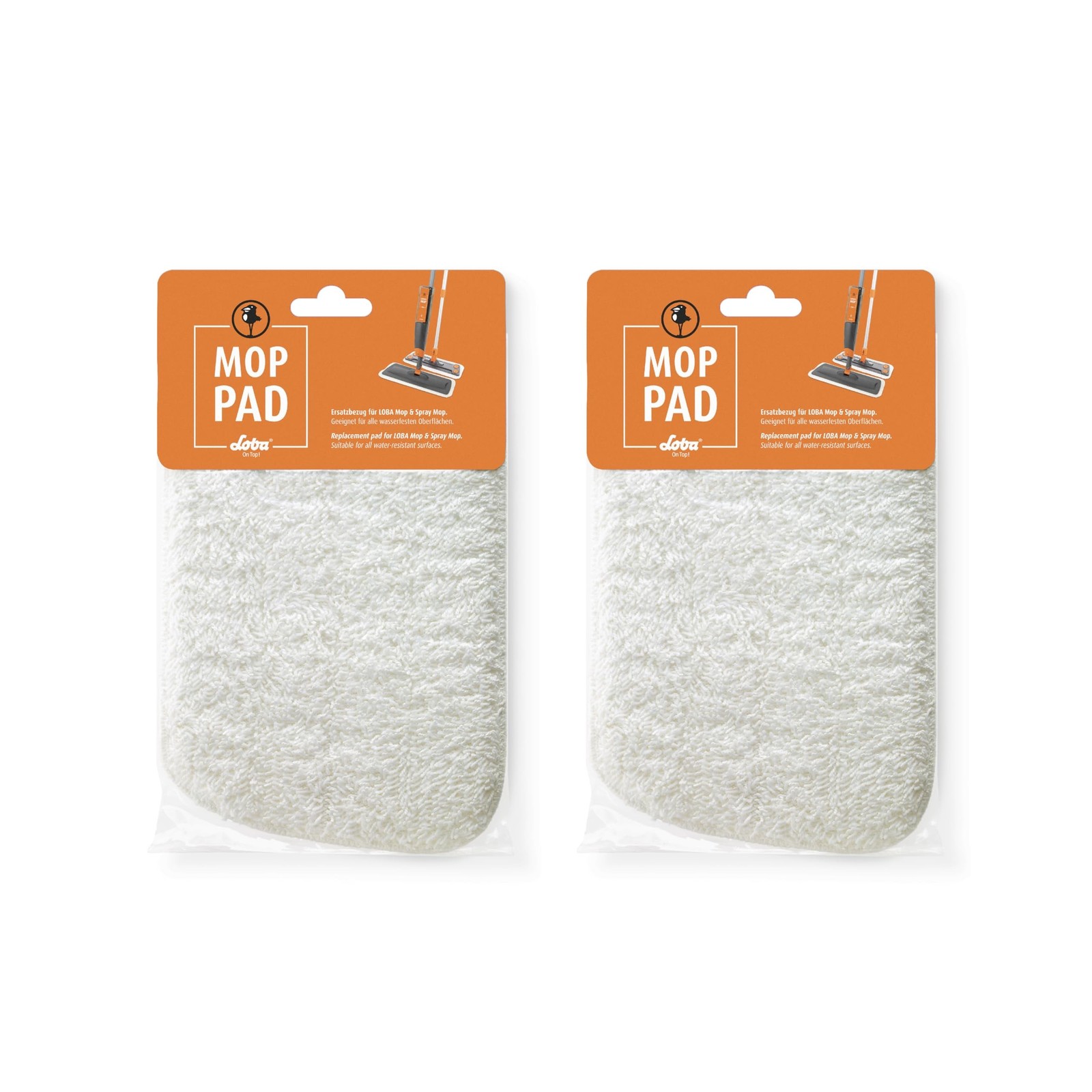 LOBA Microfiber Floor Cleaning Pad Spray Mop Mop (2 pack) 2