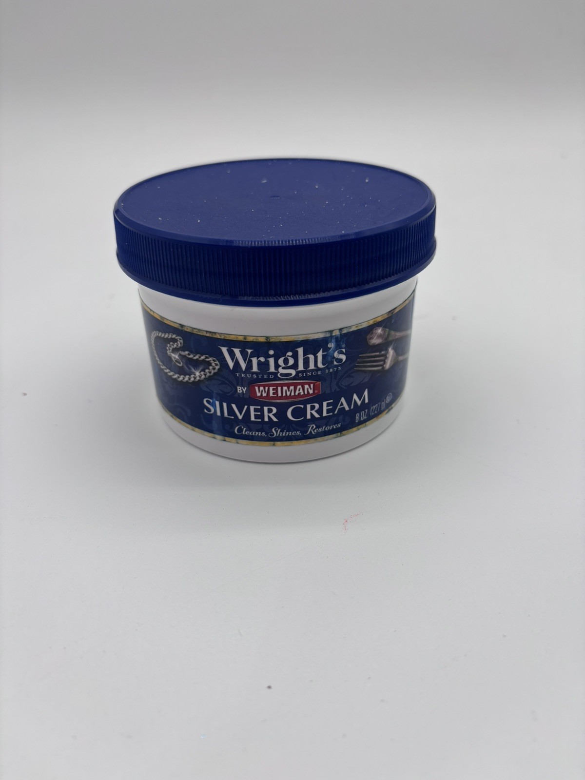 Wright’s Silver CleaninCream Shines Restores Metal Silver Polish Cleaner 8 Ounce