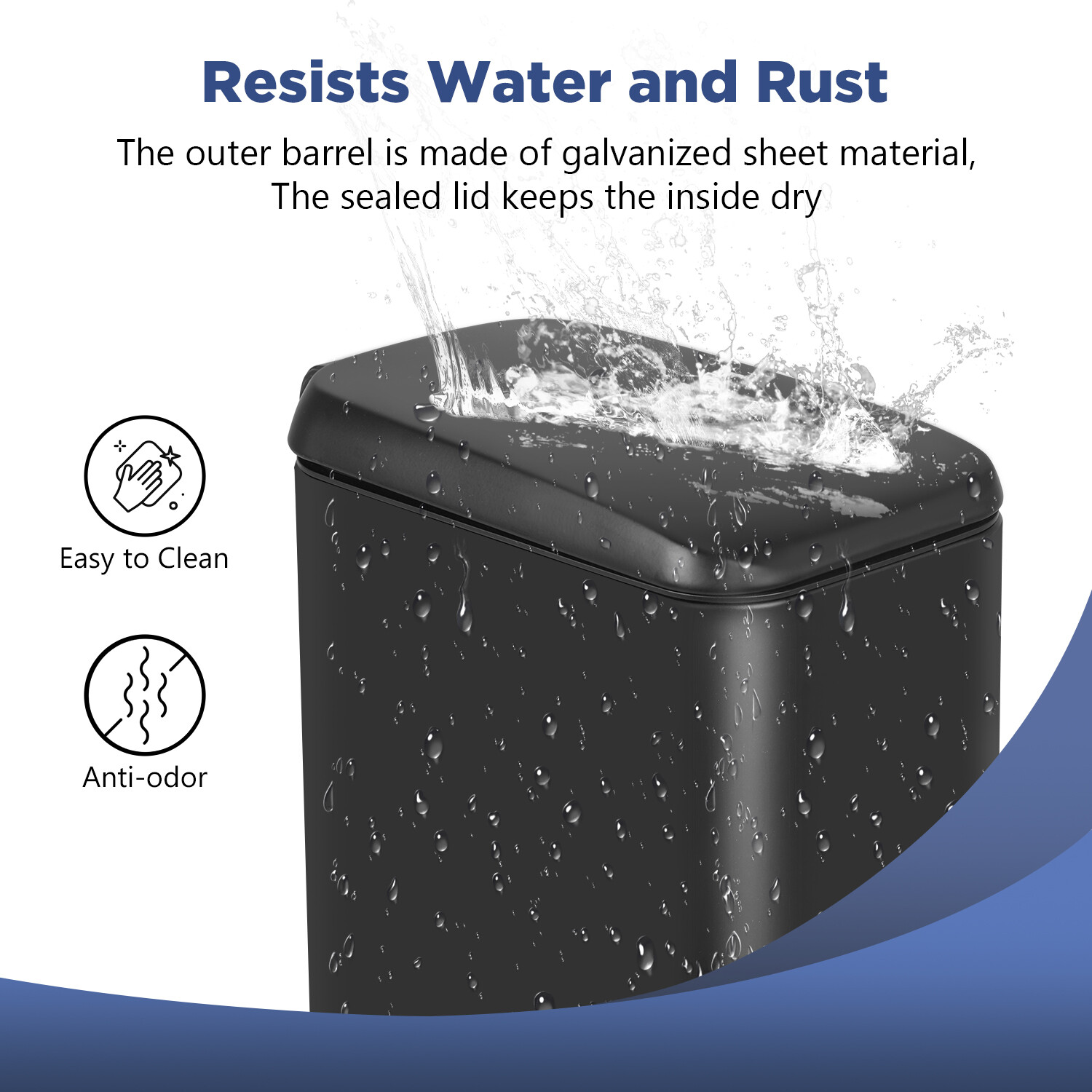 Trash Can with a Lid 1.3 Gallon (5 L) Small Trash Bin Step Pedal Garbage Can