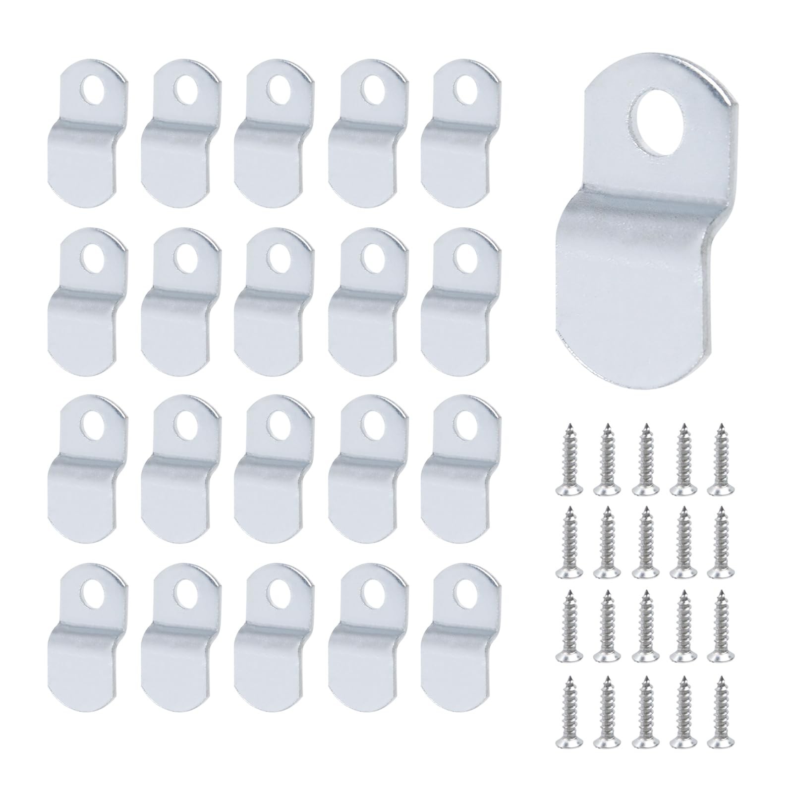 1/8″ Canvas Clips for Picture Framing Single Hole, Offset Single Hole, 1/8″