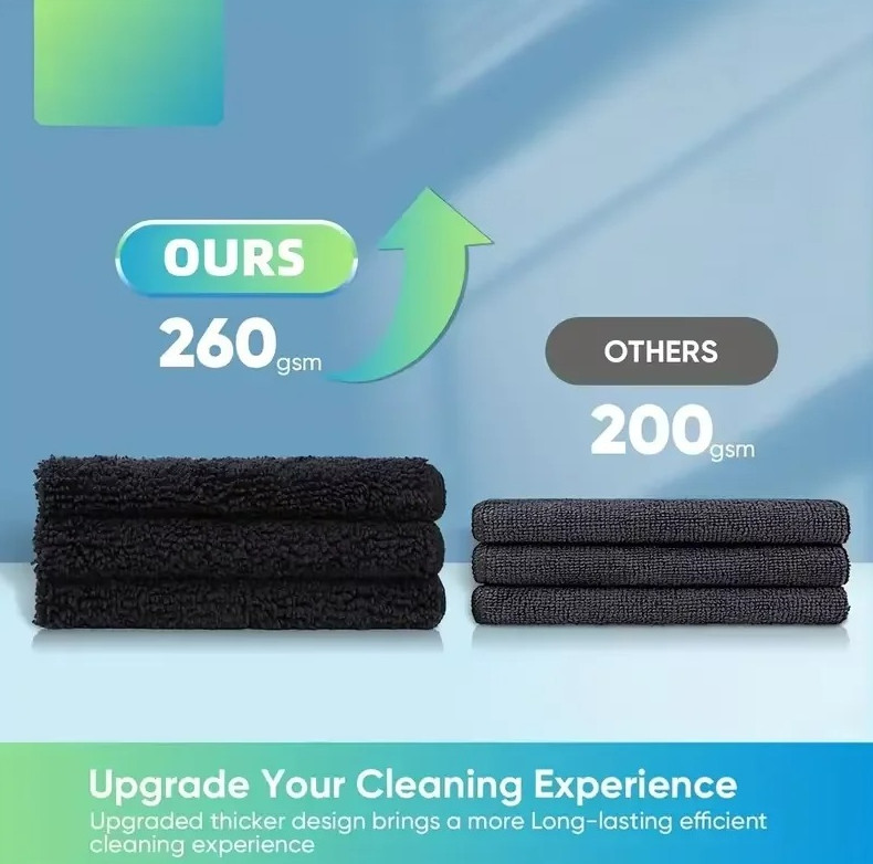 20pcs Microfiber Cleaning Cloths – Absorbent Rags for Kitchen & Bathroom – NEW