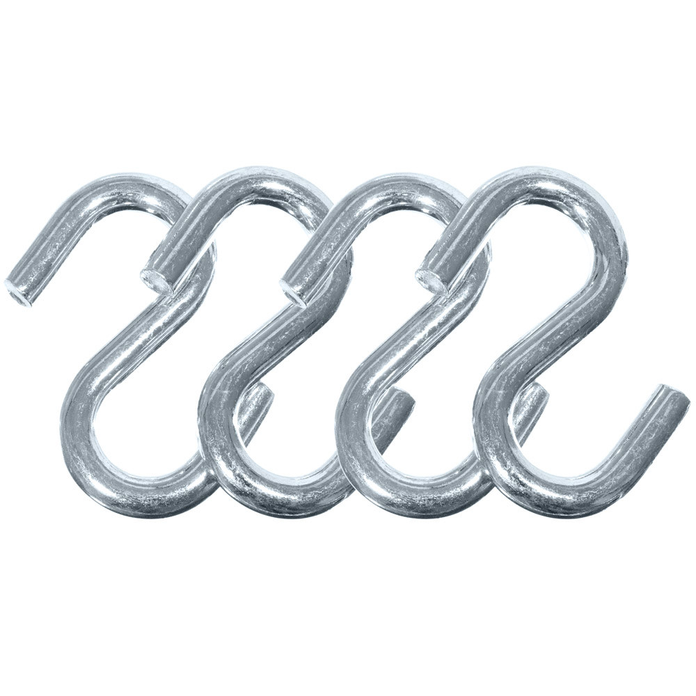 S-Hooks 1/8, 1/4, 9/32, 5/16, 3/8 Inch  Various Pack Sizes Available – Golberg