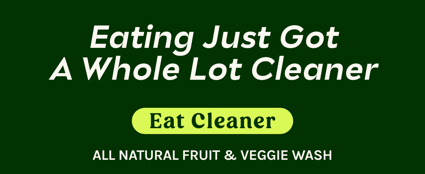 Eat Cleaner, 12 oz (3 Pack) with one Trigger – Keeps Produce Fresh, Vegan,