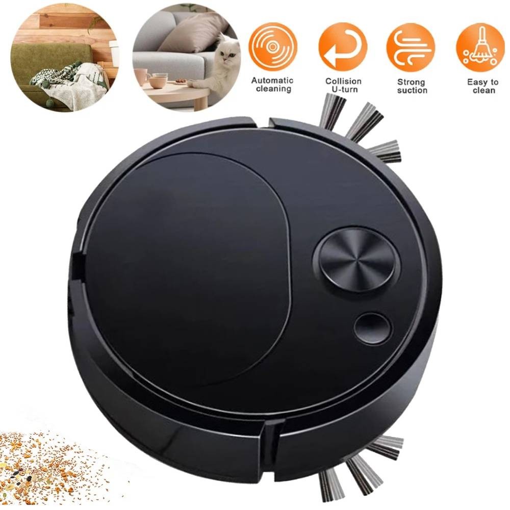 Robot Vacuum Automatic Vacuum Cleaner Low Noise Rechargeable 3 In 1 Intelligent