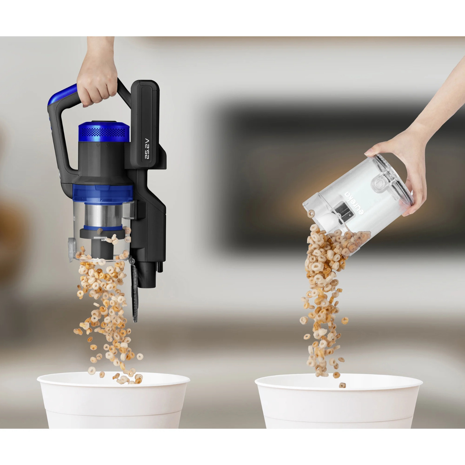Eureka RapidClean Pro Cordless Convertible to Hand Stick Vacuum Blue NEC282BL