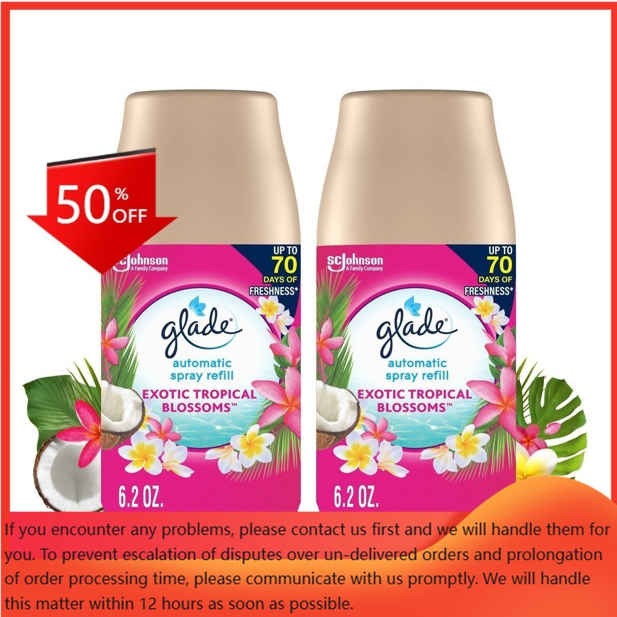 Glade Automatic Air Freshener Room Spray Scent Refills – Exotic 6.2oz/2ct