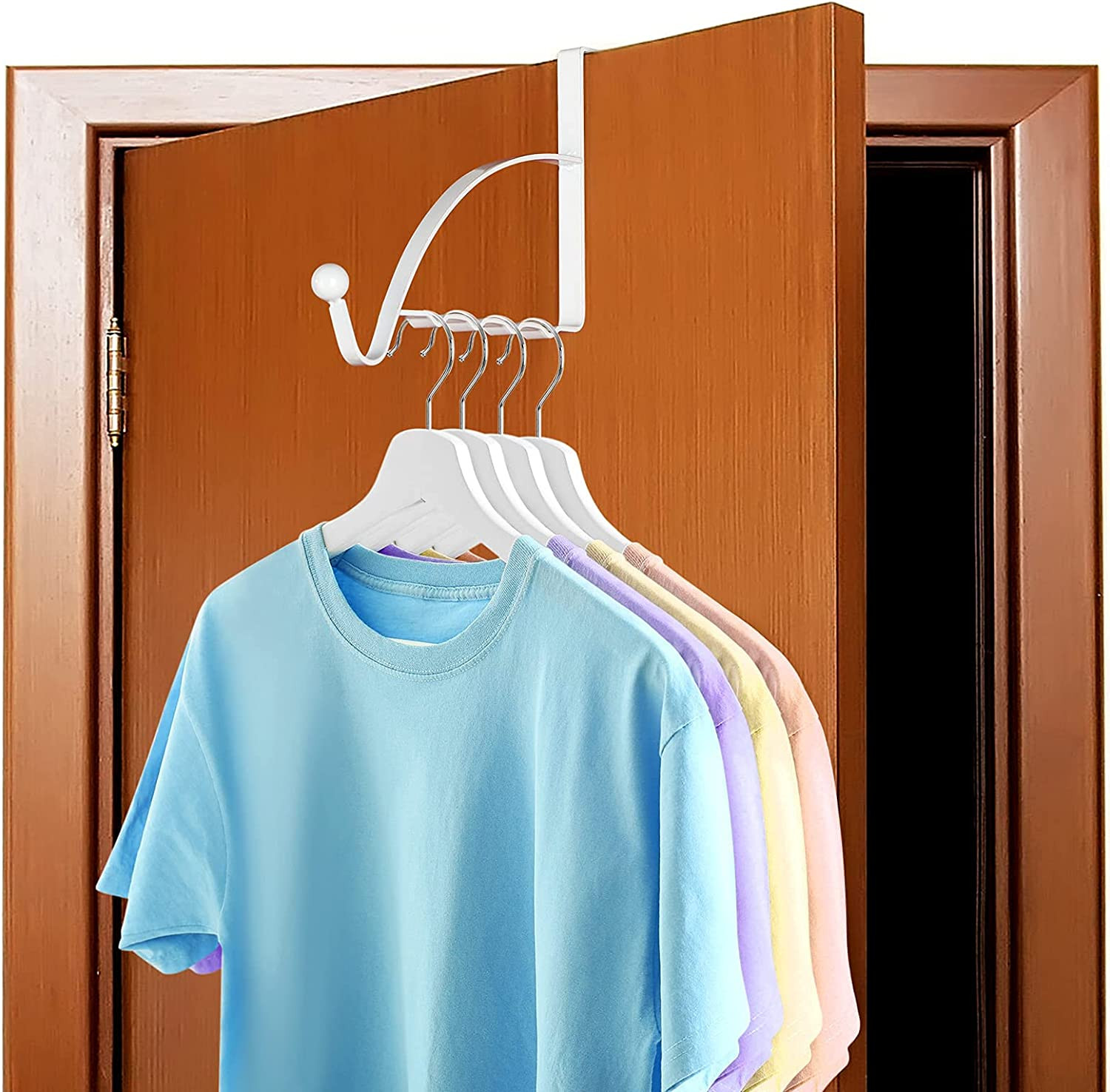 Single Over Door Hooks Multi Hanging Storage Hanger Clothes Coats Towels 2 Piece