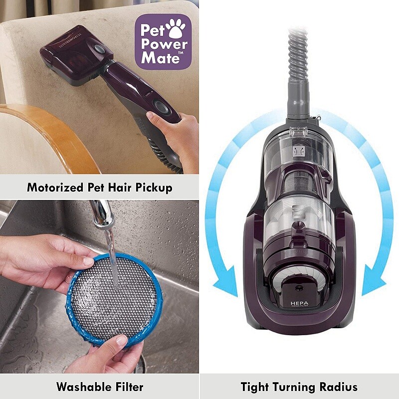 Kenmore Bagless Compact Canister Vacuum Cleaner Pet Friendly Vac 2.1L Capacity