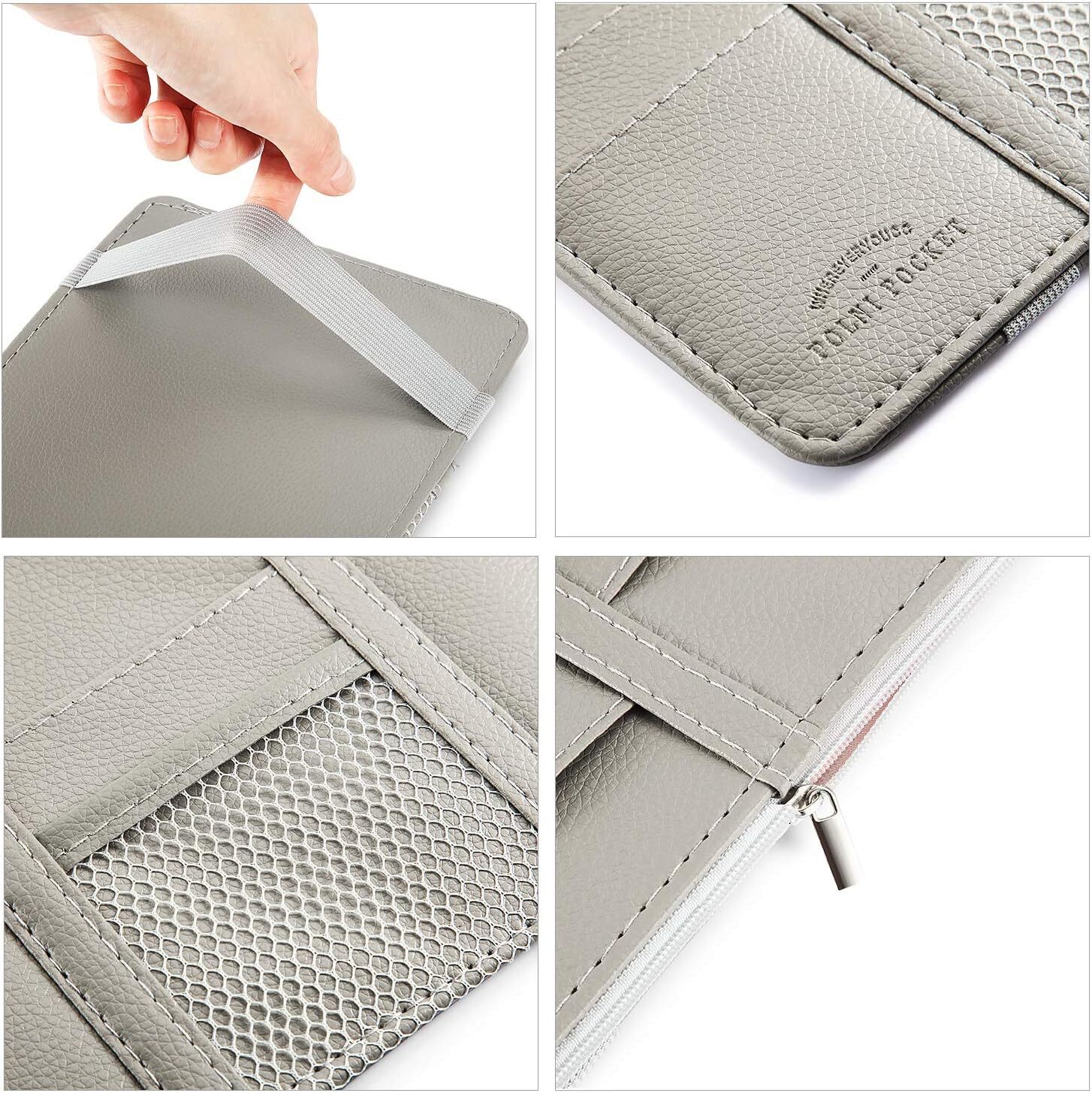 Car Sun Visor Pocket Organizer Personal Belonging Storage Pouch for Trucks Car