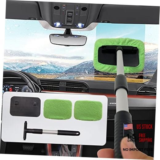 Green-Square Car Glass Cleaner Wiper—One Size—Windshield Cleaning Tool