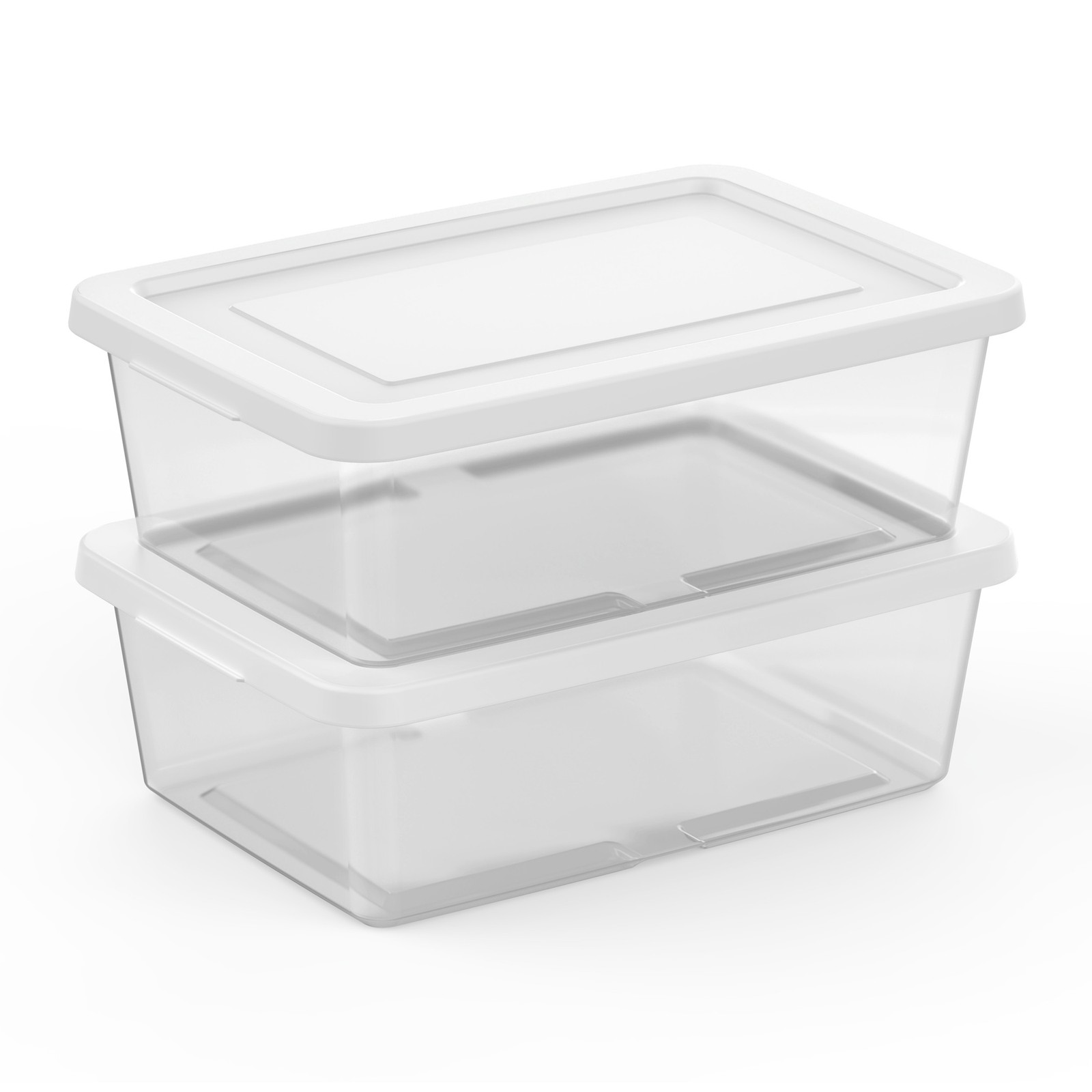 Sterilite 12Qt Storage Box, Stackable Plastic Container, Home Organizer, 12 Pack