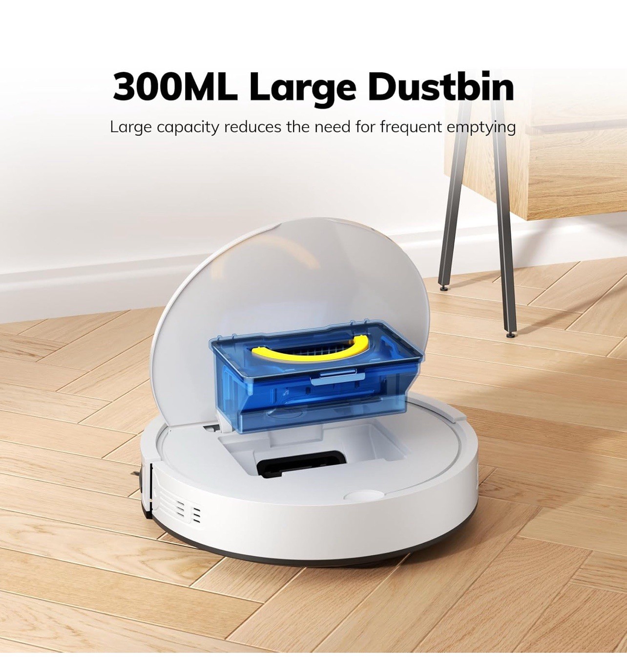 ILIFE V2 Robotic Vacuum Cleaner White Cordless 120min 0.3L Remote Charging Dock