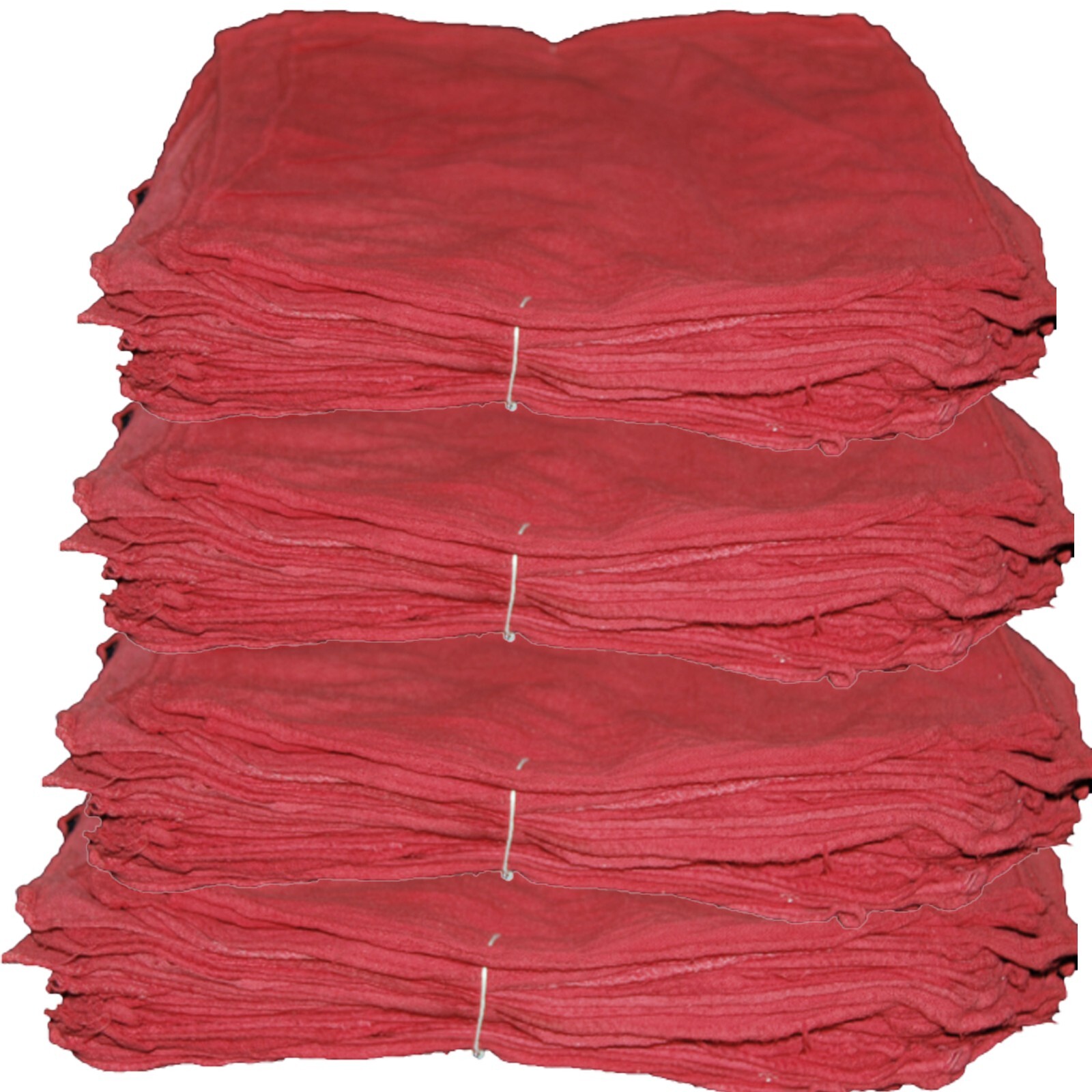500 RED SHOP TOWELS / 14X14/ MECHANICS RAGS / OIL CHANGE / FREE SHIPPING / NEW