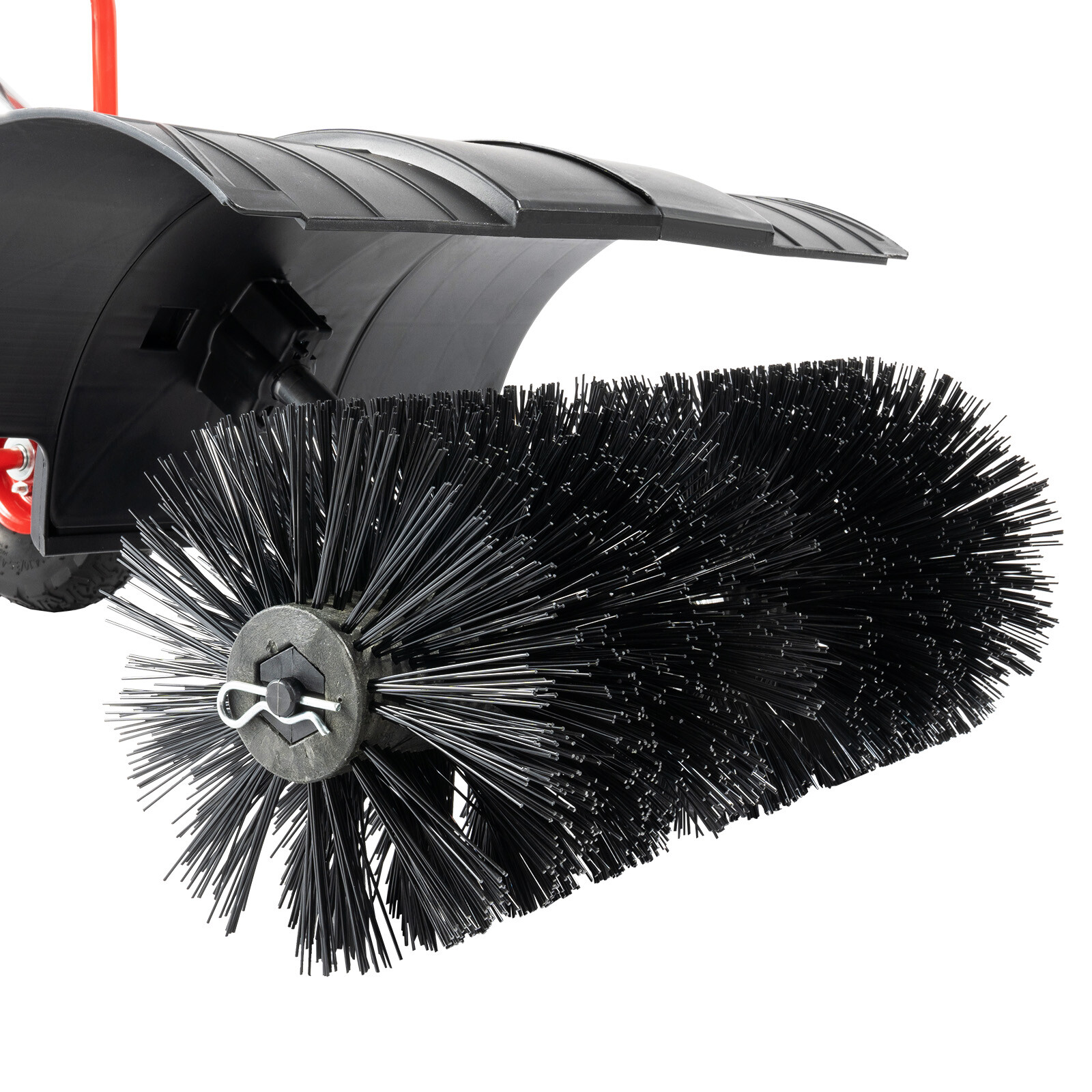 Walk Behind 52cc Power Broom Snow Driveway Sweeper Cleaner Artificial Grass ~