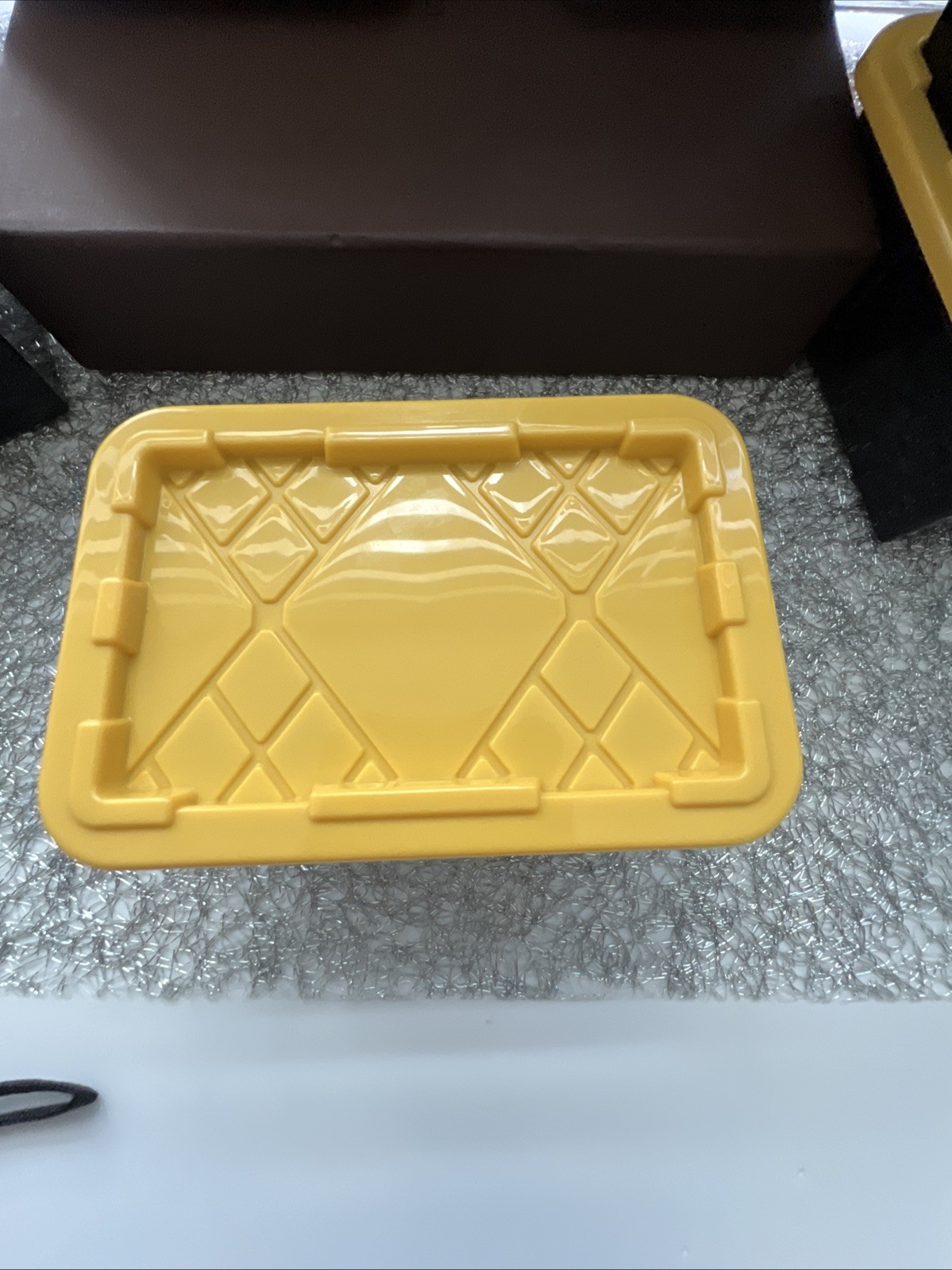GreenMade Mini Bin 10 Pack Black & Yellow Stackable Storage Containers New