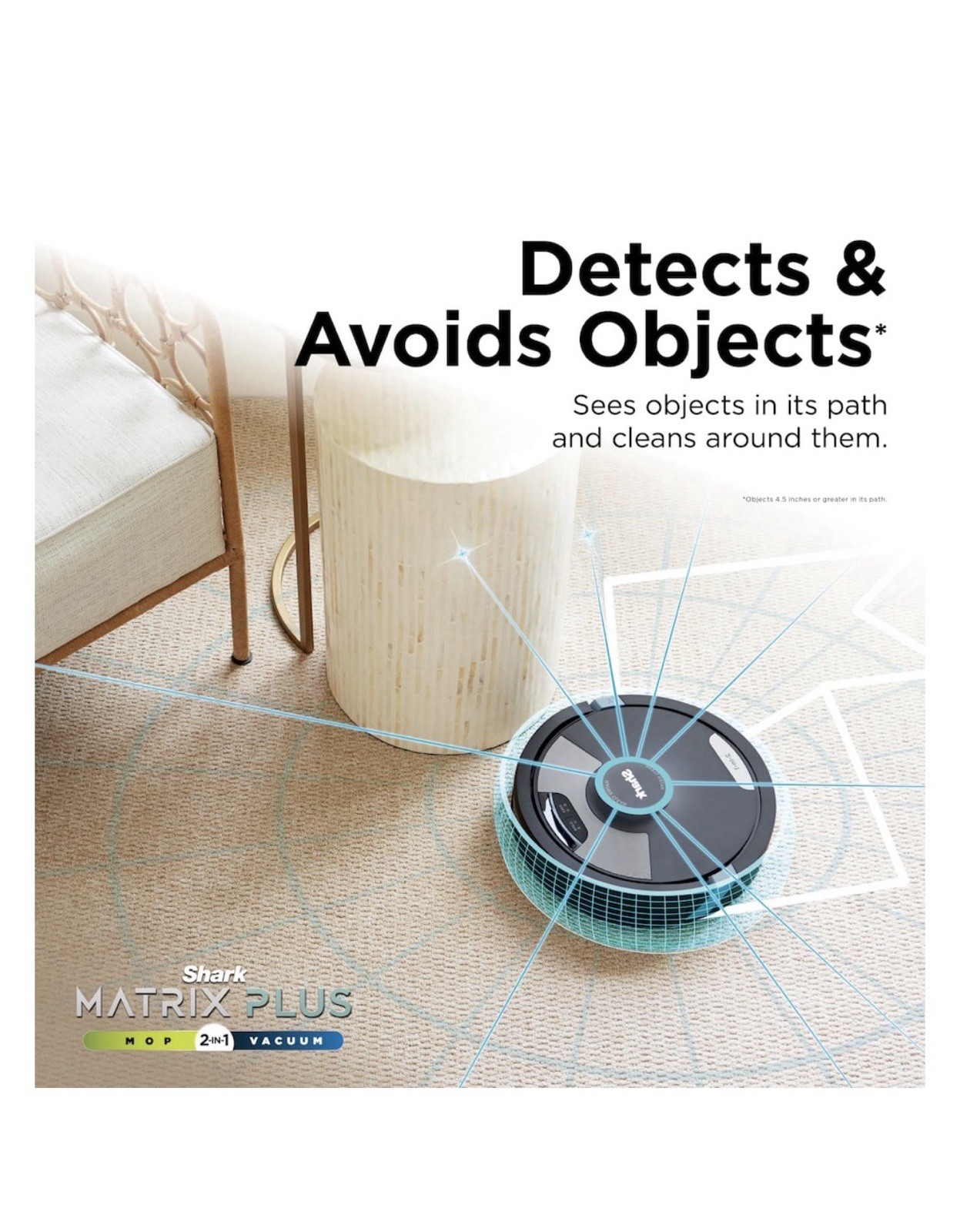 Shark Matrix Plus 2-in-1 Robot Vacuum & Mop Bagless Self-Empty LiDAR HEPA