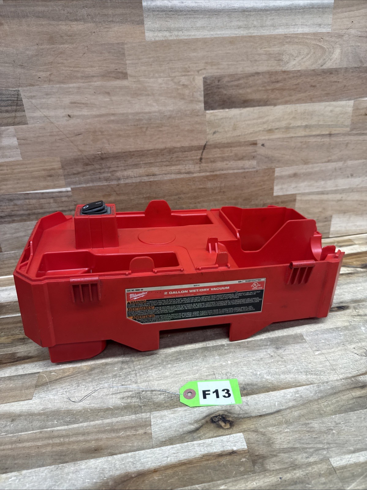 Main housing only for Milwaukee 0880-20 18V Wet/Dry Vacuum Cleaner – F13
