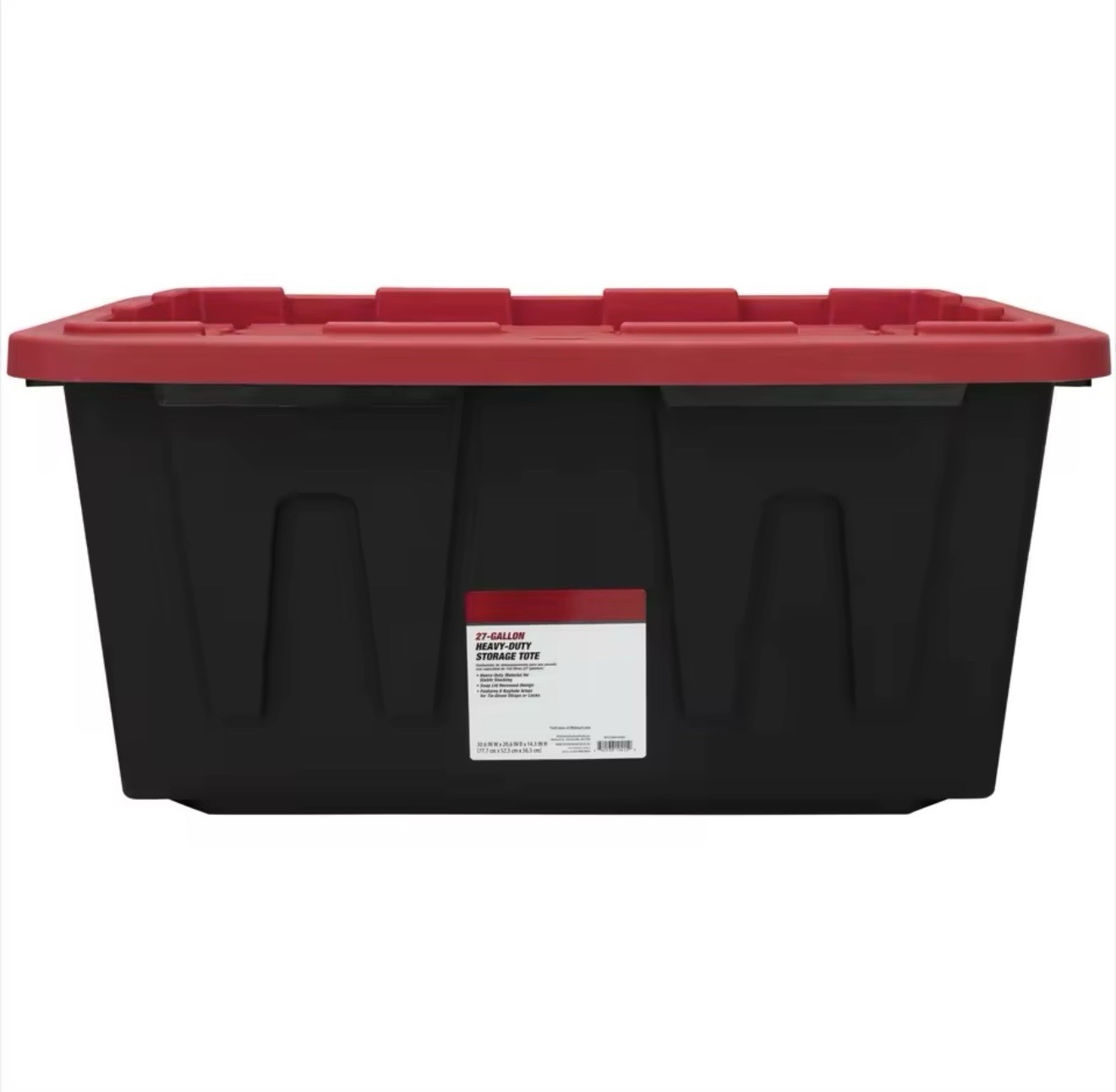 4 Pack 27 Gallon Storage Bins Heavy Duty Plastic Containers w/ Snap Lid