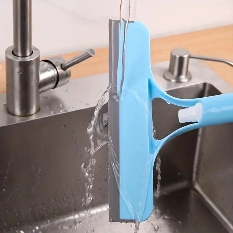 3 in 1 Glass Cleaner Scraper with Water Spray Bottle Window Mirror Cleaning Tool