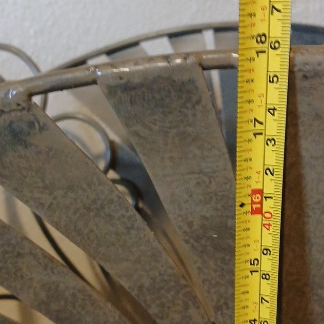 vintage firelog Rack Brown Scrollwork Art Nouveau