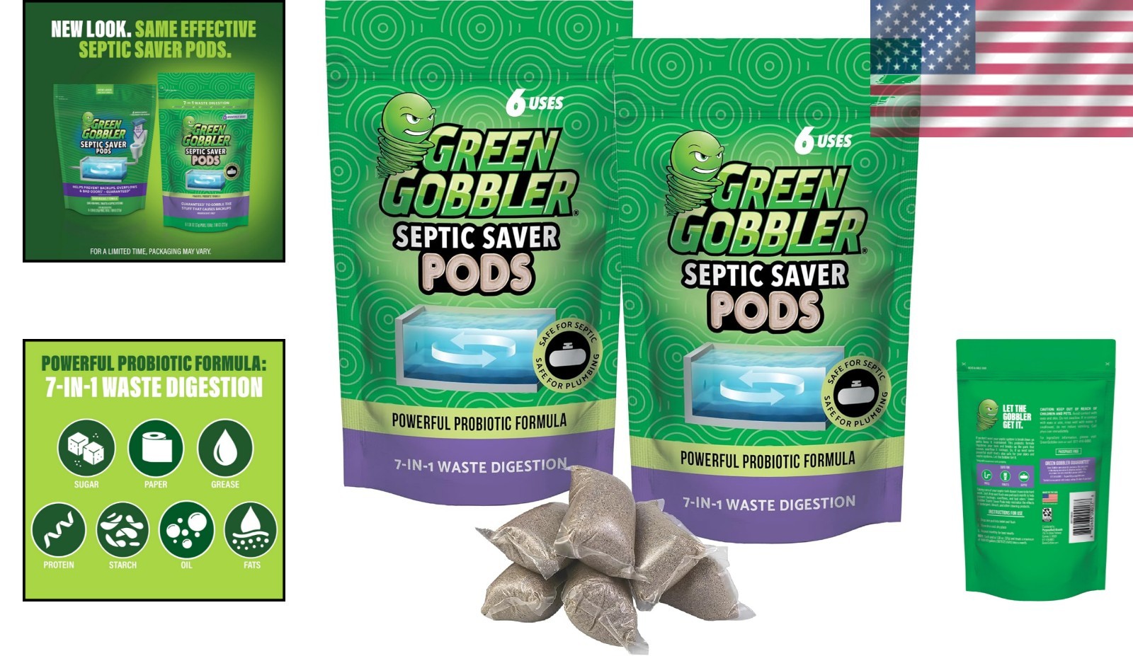 Monthly Septic Tank Solution – Biodegradable Pods for Odor & Waste Breakdown