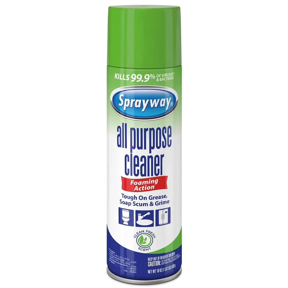Sprayway All-Purpose Disinfectant Cleaner, 19 oz. cans, Pack of 6 Free Shipping