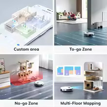 Robot Vacuum & Mop Combo Self-Empty 5000Pa WiFi App Control 180Min Runtime Clean