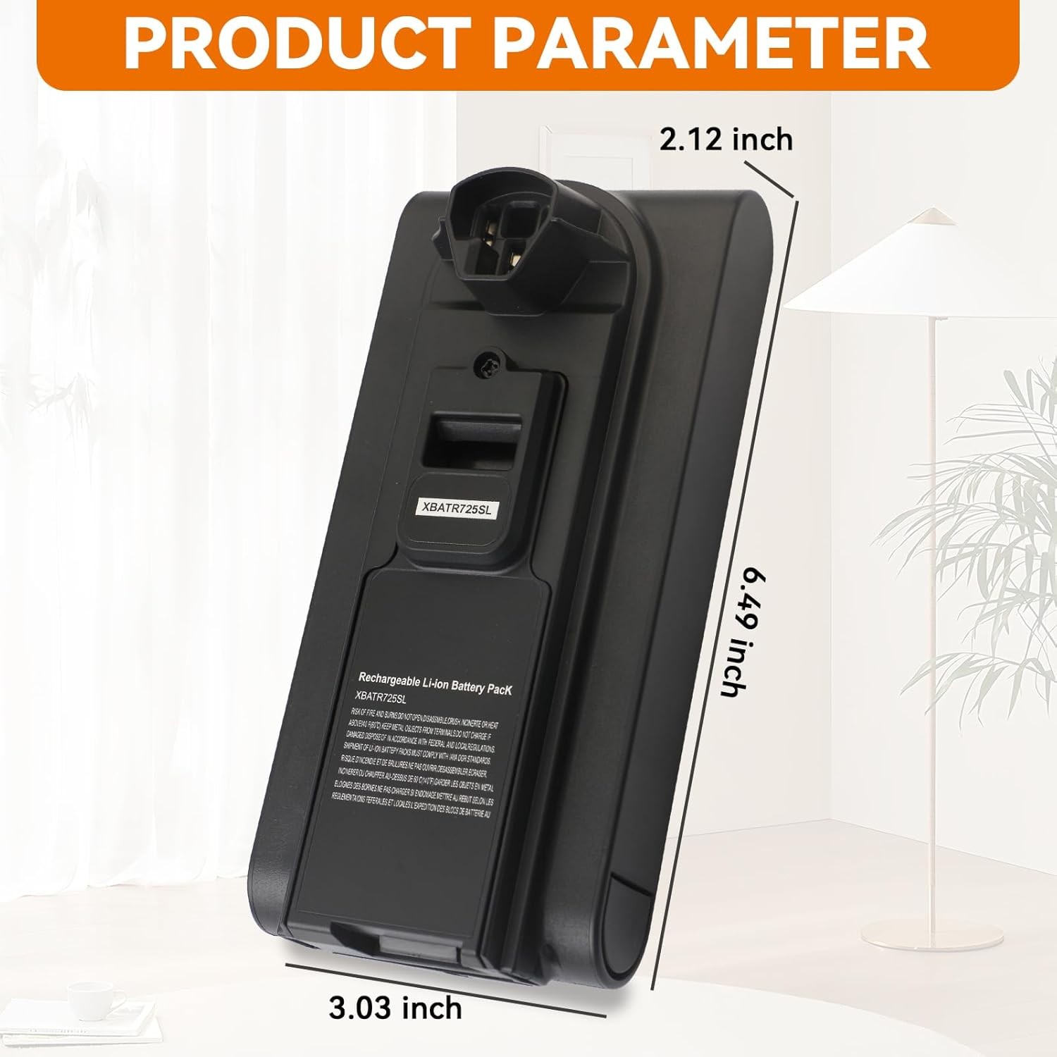 Replacement for Shark XBATR725SL Battery Compatible with Shark Stratos IZ840H