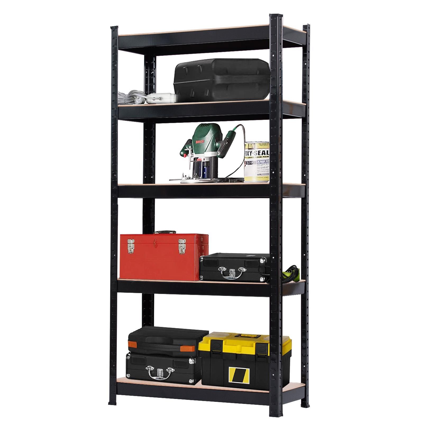 Shelf Garage Steel Metal Storage 5 Level Adjustab Organizer Furniture