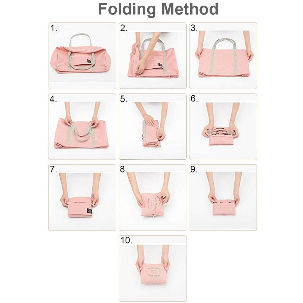1/2pcs Large Capacity Waterproof Foldable Duffle Bag Travel Luggage Storage Bags