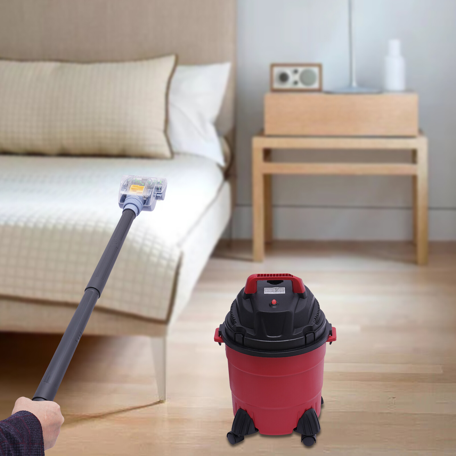 Wet Dry Vacuum Small Portable Shop Vac Cleaner Hose Lightweight 4 Gallon NEW