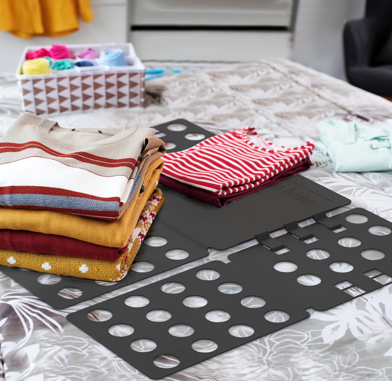 Adjustable T-Shirt Clothes Fast Folder Folding Board Laundry For Adult Organizer
