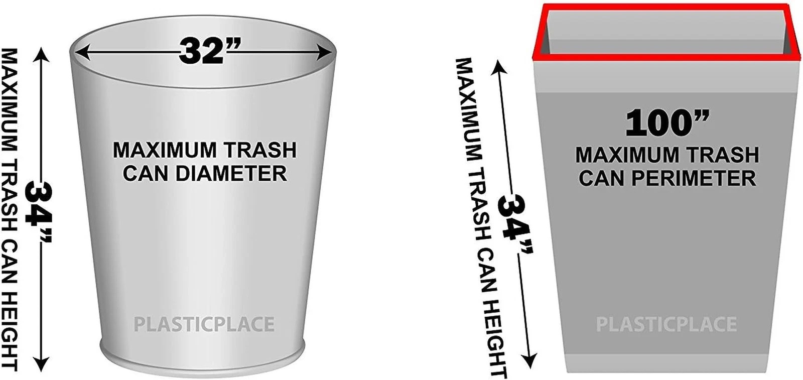 65 Gallon Trash Bags │ 2.7 Mil │ Black Heavy Duty Garbage Can Liners │ 50” X 48”
