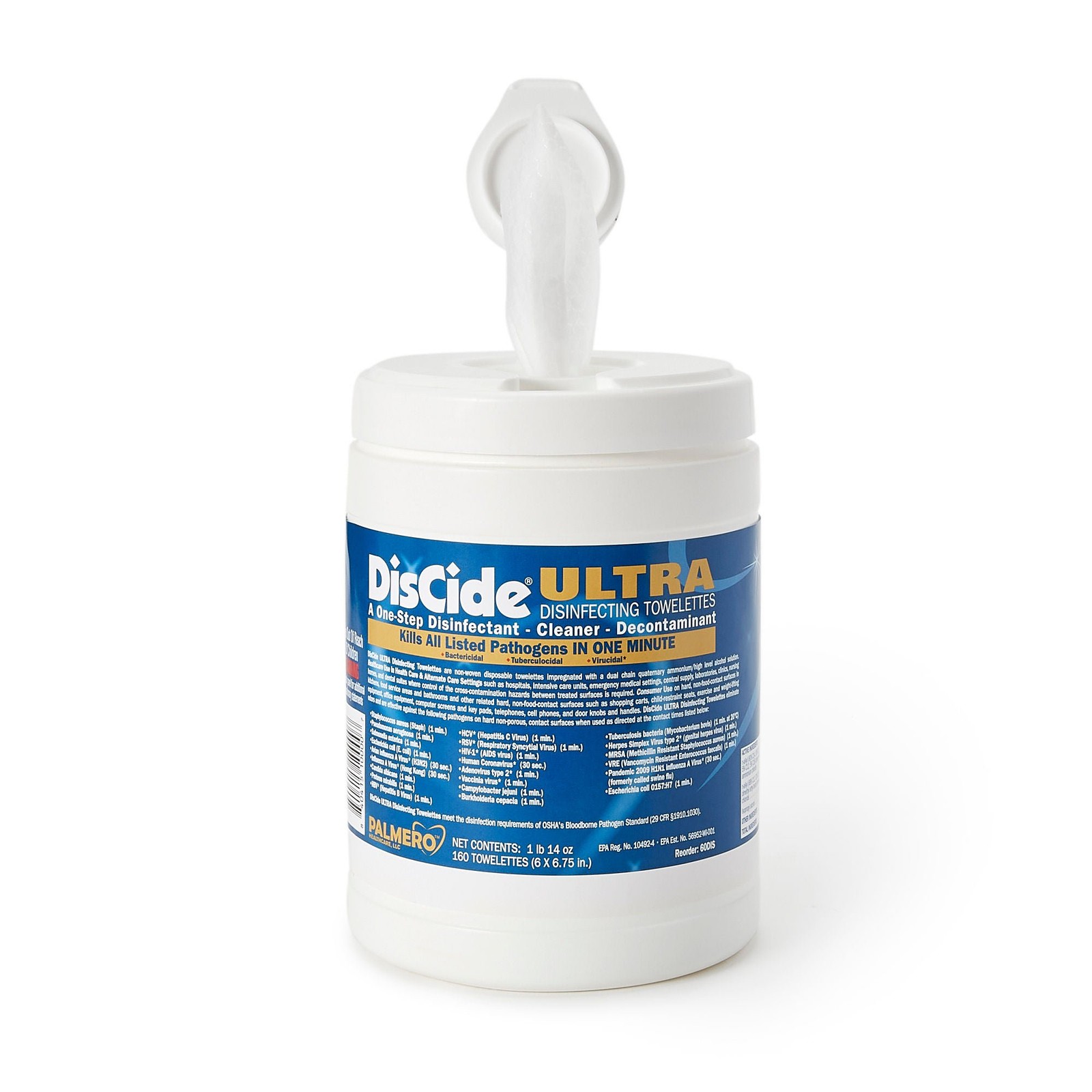 DisCide Ultra Wipe Surface Disinfectant Cleaner 160 Ct