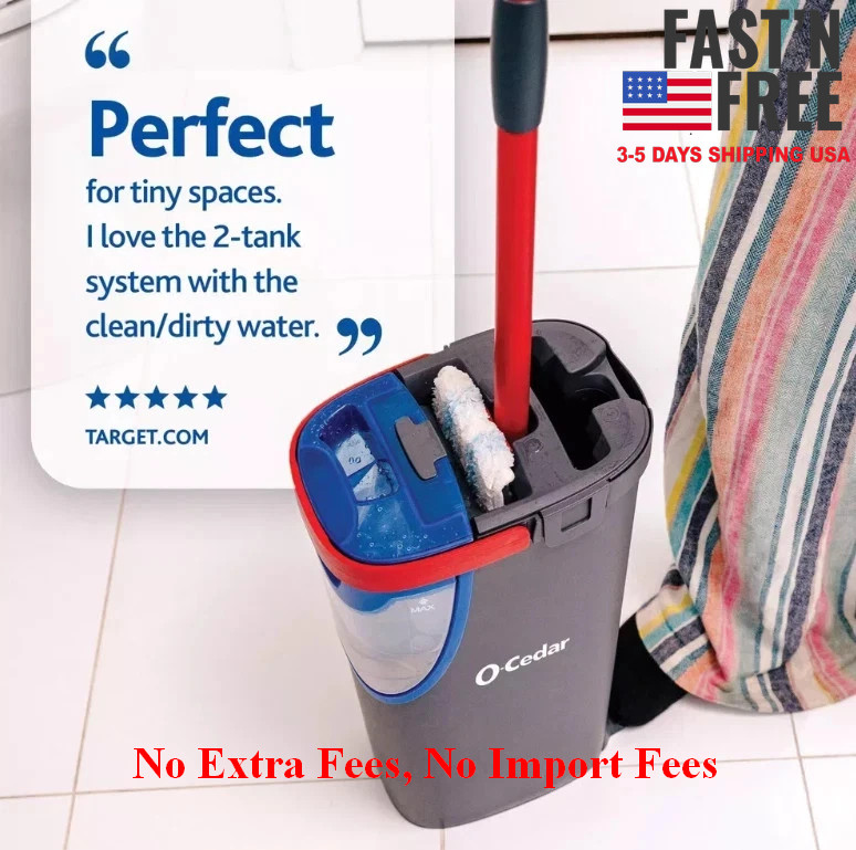 [HOT SALE] O-Cedar H2prO Microfiber Flat Mop System NEW USA WAREHOUSE