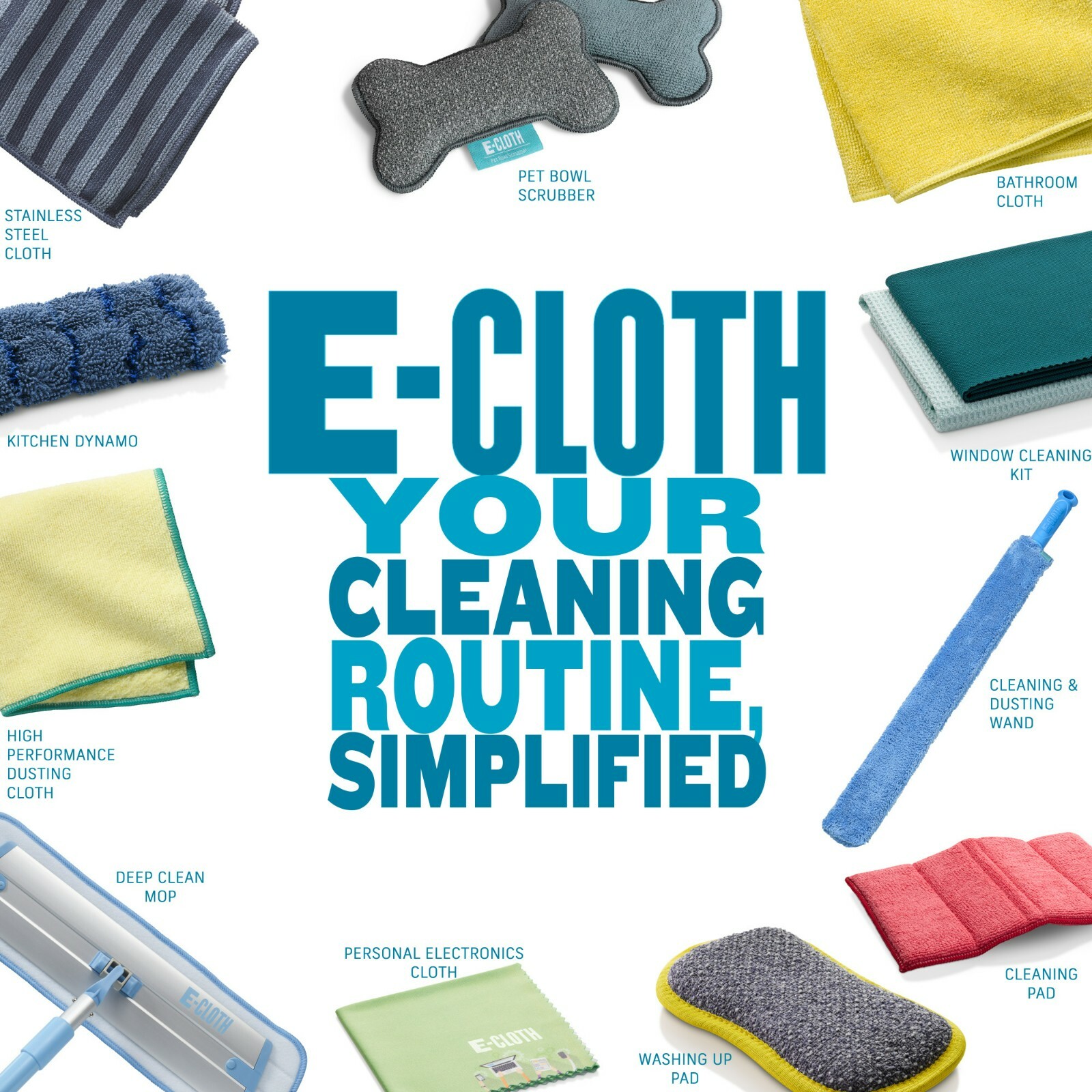 E-Cloth General Purpose Cleaning Cloth, Premium Microfiber Cleaning Cloth