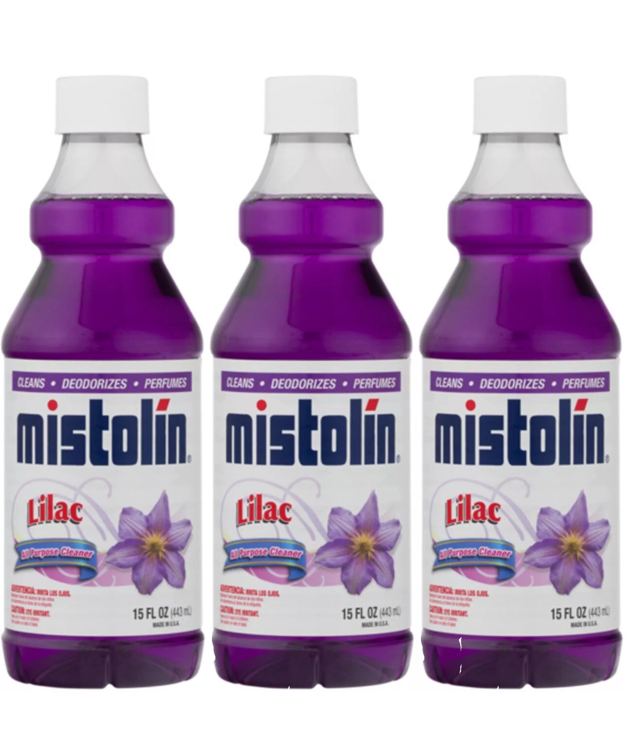 Mistolin General All Purpose Cleaning Solution Lilac Scent 15 fl oz (3PACK)