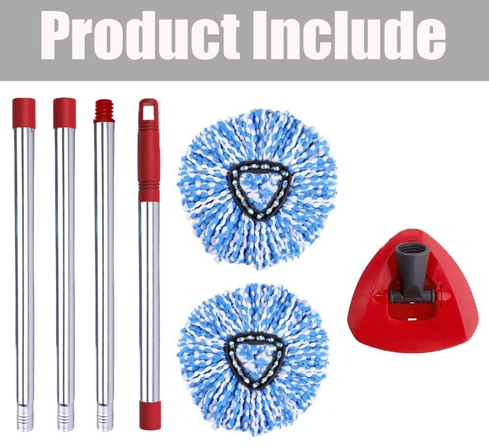 Spin Mop Head Base Handle Replacement For Oceda Easywring Rinseclean Microfiber