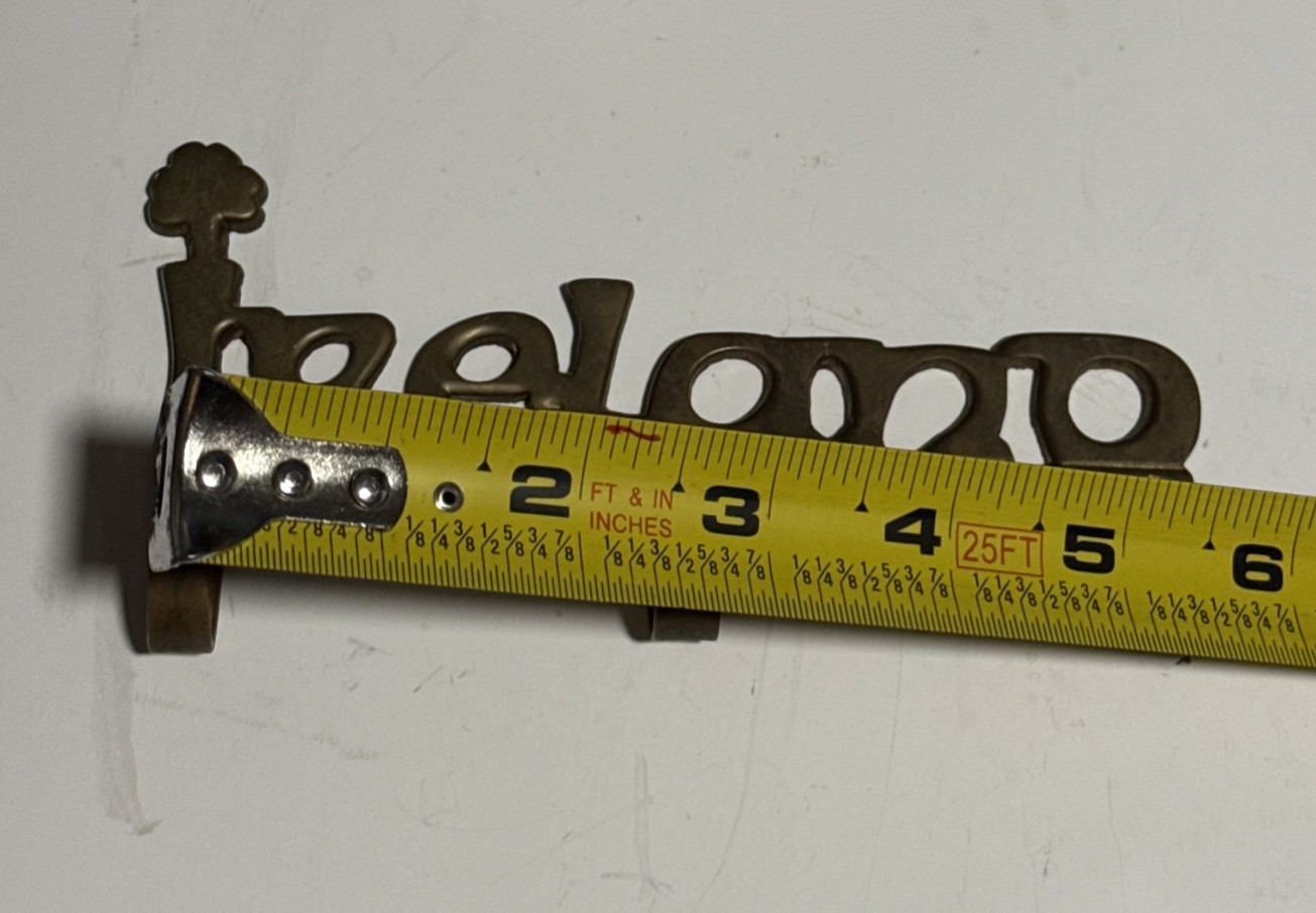 Solid Brass “Ireland” 3 Hook Wall Key Holder