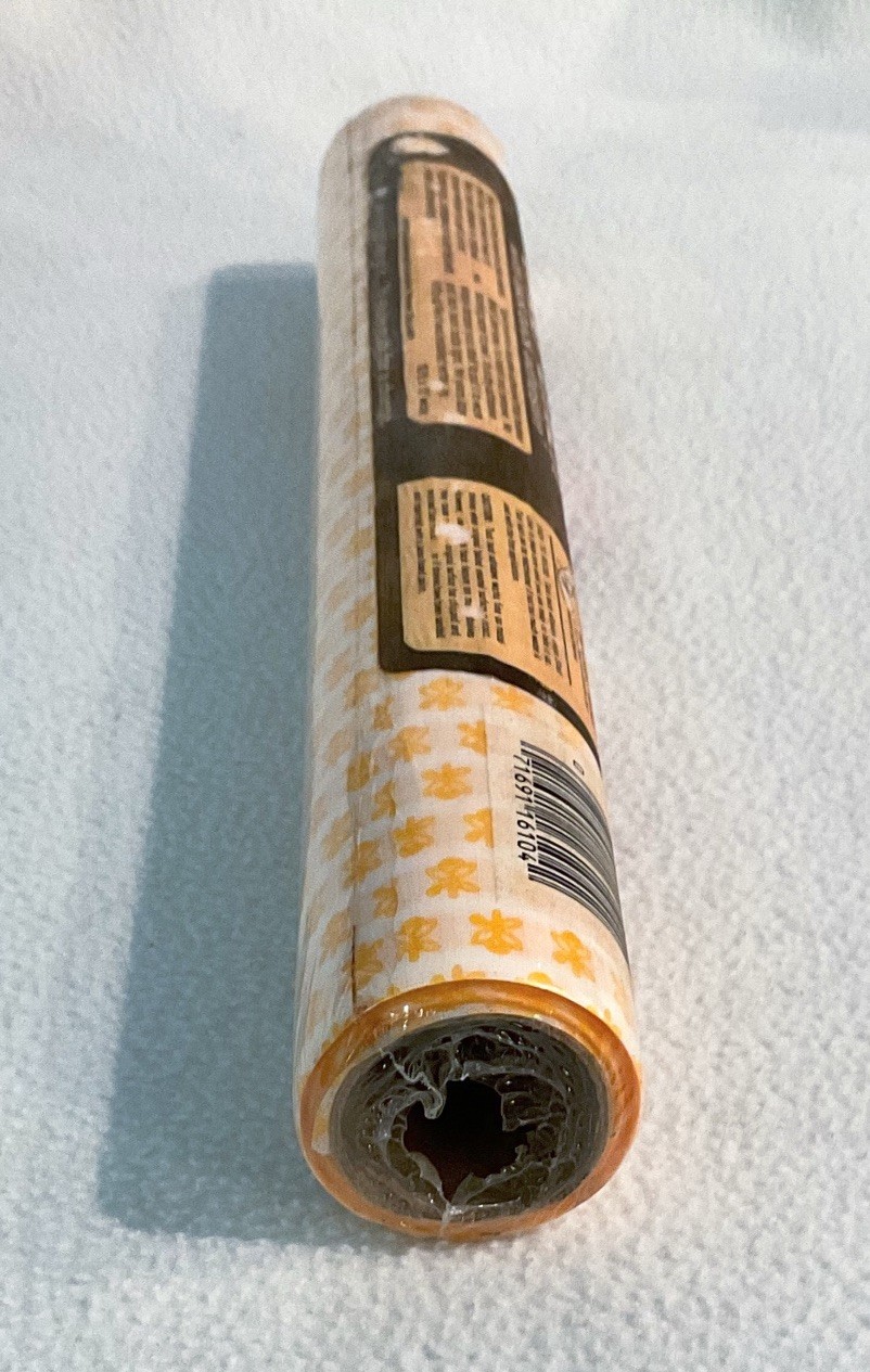Vtg 70s Rubbermaid 1610 Shelf Liner Yellow Flower MCM Floral 10′ x 12″ 1978 NOS
